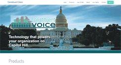 Desktop Screenshot of constituentvoice.com