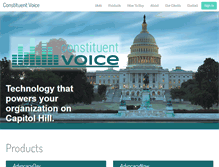 Tablet Screenshot of constituentvoice.com